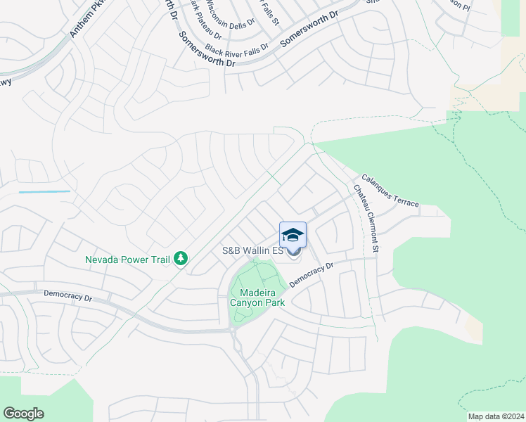 map of restaurants, bars, coffee shops, grocery stores, and more near 2612 Romarin Terrace in Henderson