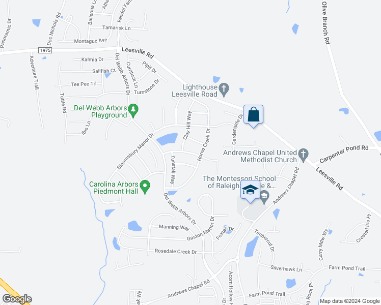 map of restaurants, bars, coffee shops, grocery stores, and more near Lincoln Mill Drive in Durham