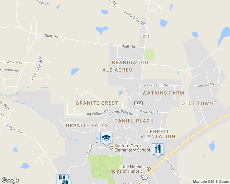 map of restaurants, bars, coffee shops, grocery stores, and more near 438 Magnolia View Lane in Rolesville