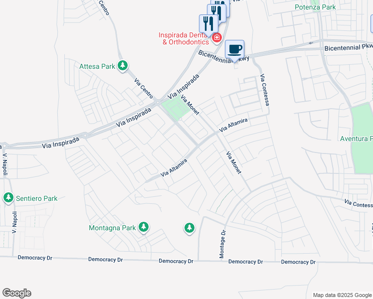 map of restaurants, bars, coffee shops, grocery stores, and more near 3356 Dalmore St in Henderson