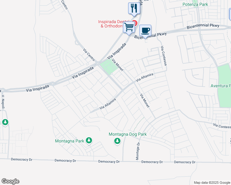 map of restaurants, bars, coffee shops, grocery stores, and more near 3356 Dalmore St in Henderson