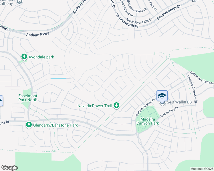 map of restaurants, bars, coffee shops, grocery stores, and more near 2504 Ashen Light Drive in Henderson