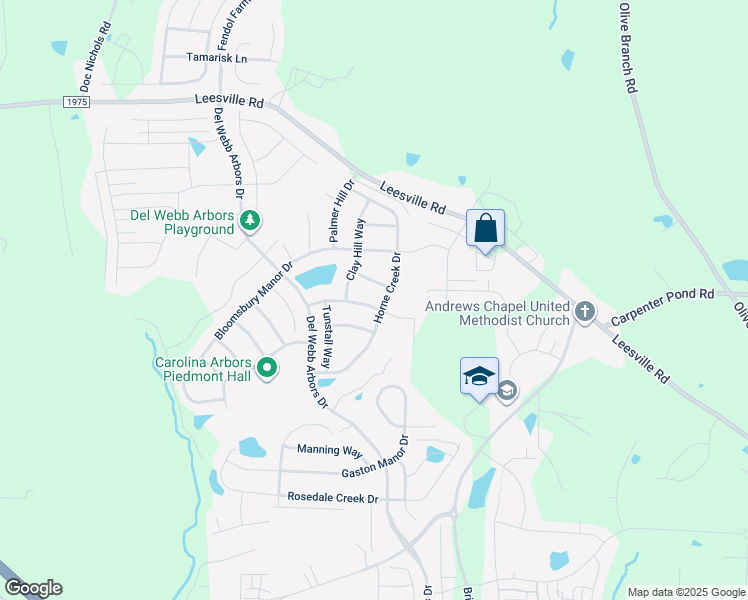 map of restaurants, bars, coffee shops, grocery stores, and more near 1315 Lincoln Mill Drive in Durham