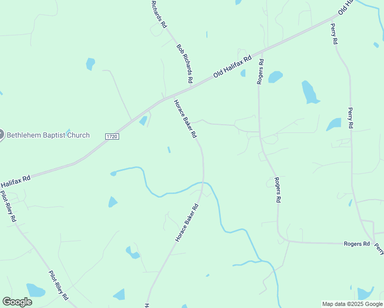 map of restaurants, bars, coffee shops, grocery stores, and more near 130 Horace Baker Road in Zebulon
