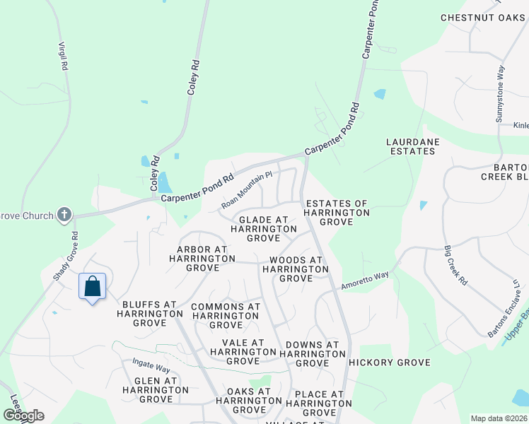 map of restaurants, bars, coffee shops, grocery stores, and more near 5405 Golden Moss Trail in Raleigh