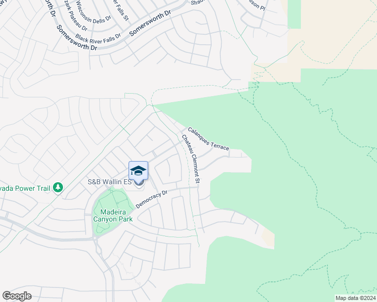 map of restaurants, bars, coffee shops, grocery stores, and more near 2581 Chateau Clermont Street in Henderson