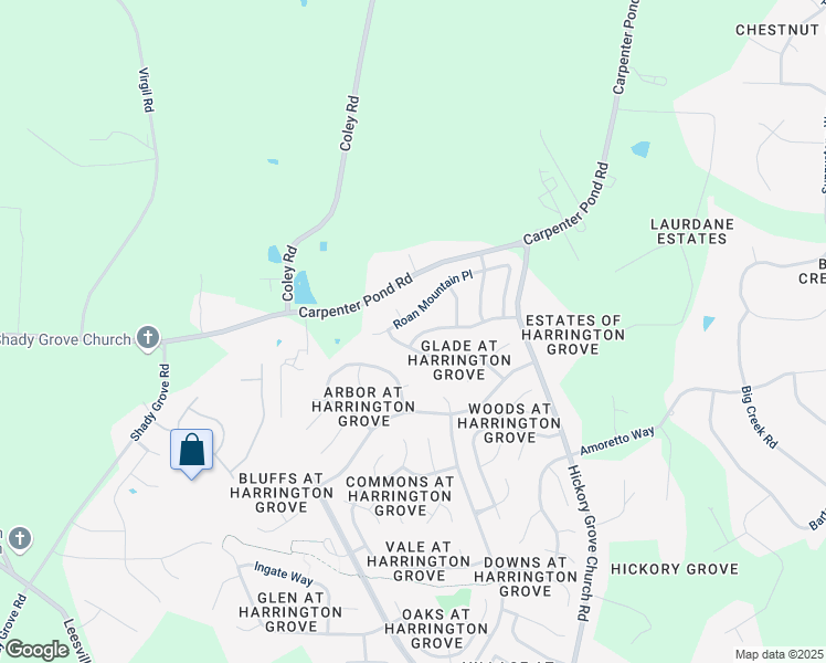 map of restaurants, bars, coffee shops, grocery stores, and more near 5542 Golden Moss Trail in Raleigh