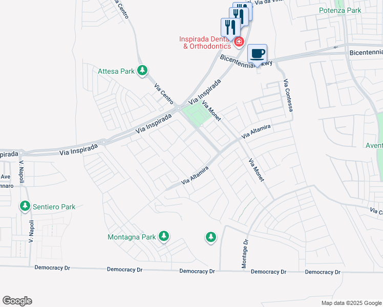 map of restaurants, bars, coffee shops, grocery stores, and more near 2567 Speyburn Avenue in Henderson