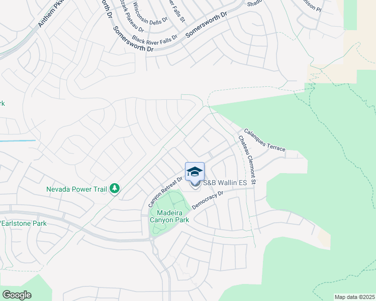 map of restaurants, bars, coffee shops, grocery stores, and more near 2625 Vendange Place in Henderson