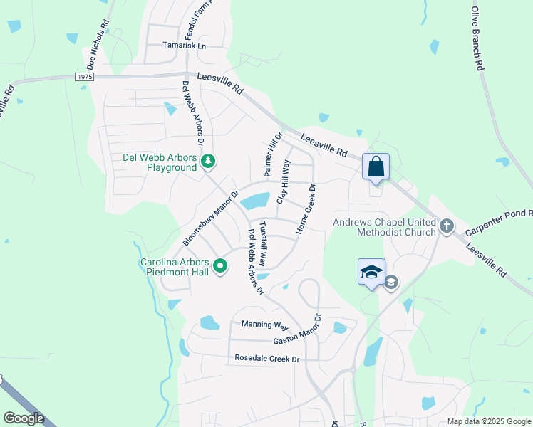 map of restaurants, bars, coffee shops, grocery stores, and more near Lincoln Mill Drive in Durham