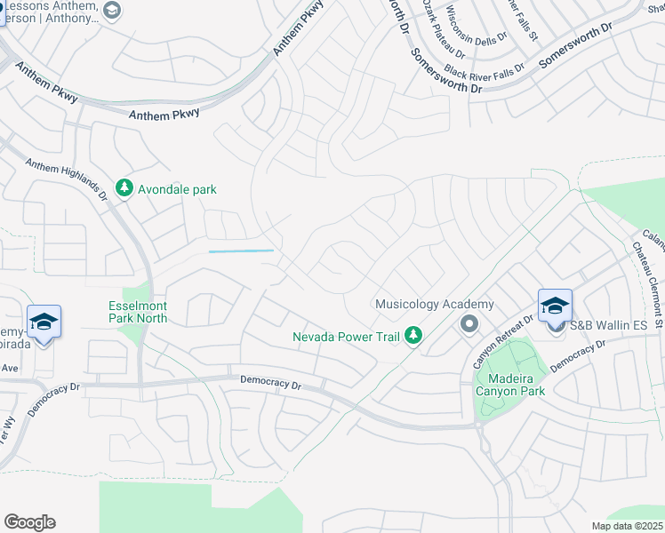 map of restaurants, bars, coffee shops, grocery stores, and more near 2538 Venus Star Street in Henderson