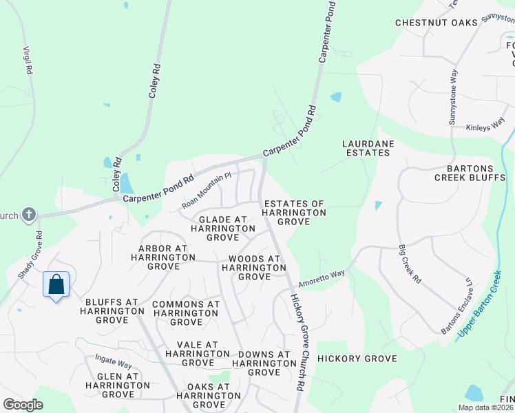 map of restaurants, bars, coffee shops, grocery stores, and more near 5201 Golden Moss Trail in Raleigh