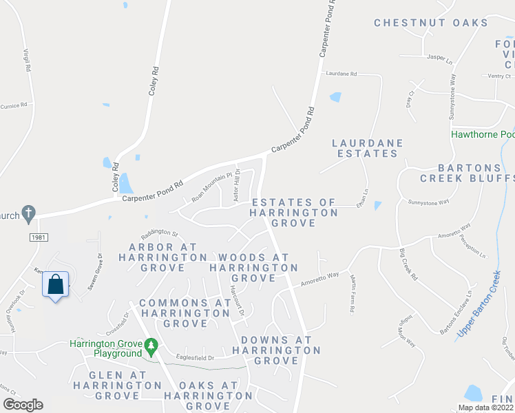 map of restaurants, bars, coffee shops, grocery stores, and more near 5201 Golden Moss Trail in Raleigh