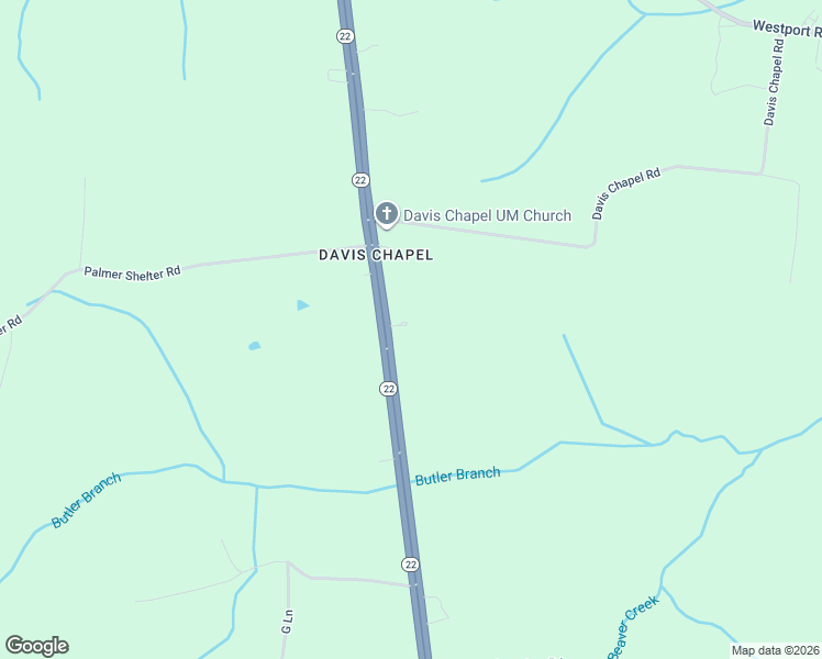 map of restaurants, bars, coffee shops, grocery stores, and more near 7850 Tennessee 22 in Huntingdon