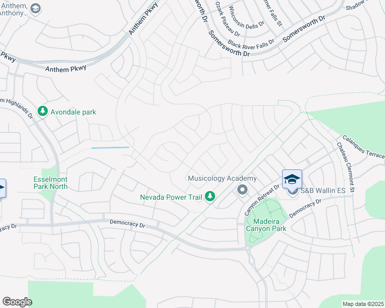 map of restaurants, bars, coffee shops, grocery stores, and more near 2588 Solera Sky Drive in Henderson