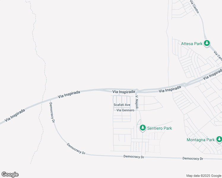 map of restaurants, bars, coffee shops, grocery stores, and more near Via Inspirada in Henderson