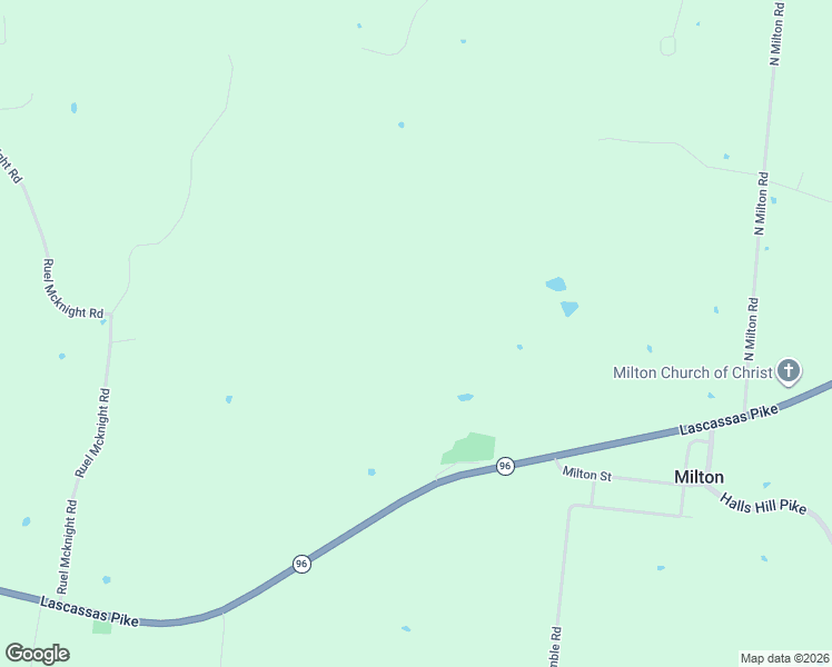map of restaurants, bars, coffee shops, grocery stores, and more near 11681 Lascassas Pike in Milton