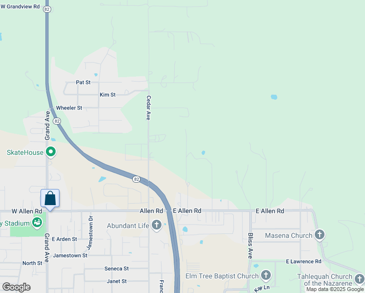 map of restaurants, bars, coffee shops, grocery stores, and more near 1671 North Primrose Lane in Tahlequah