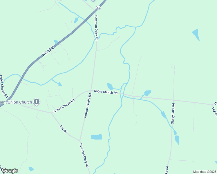 map of restaurants, bars, coffee shops, grocery stores, and more near 6015 Coble Church Road in Liberty