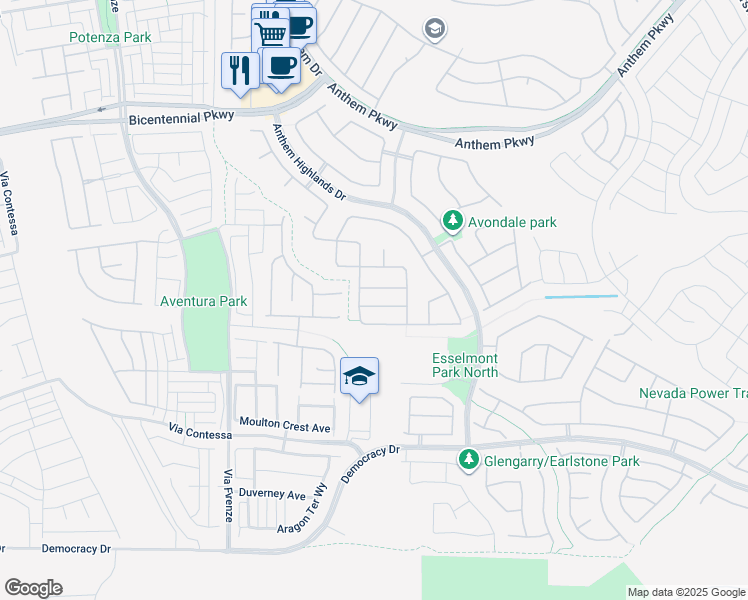 map of restaurants, bars, coffee shops, grocery stores, and more near 2902 Ardoch Avenue in Henderson