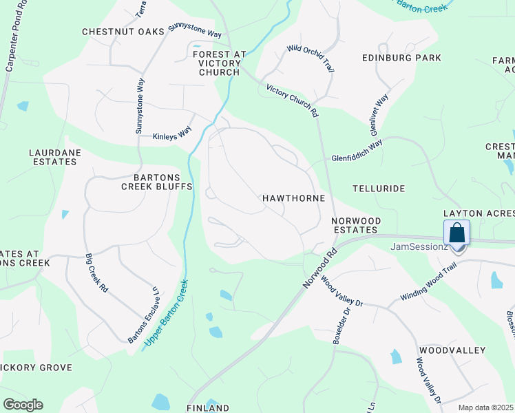 map of restaurants, bars, coffee shops, grocery stores, and more near 12429 Whartons Way in Raleigh