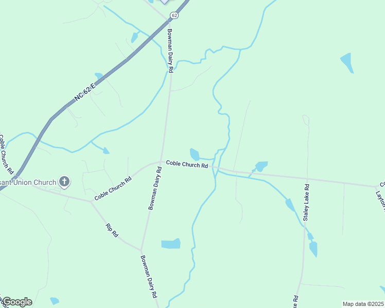 map of restaurants, bars, coffee shops, grocery stores, and more near 6015 Coble Church Road in Liberty