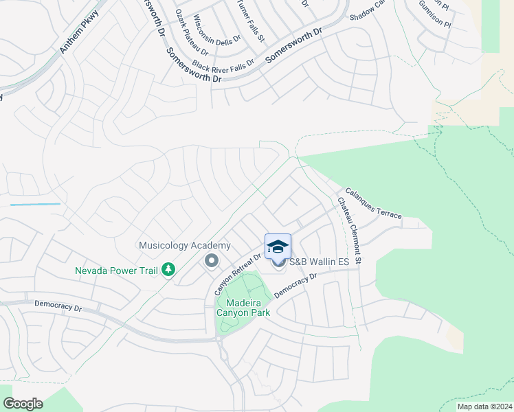 map of restaurants, bars, coffee shops, grocery stores, and more near 2601 Vendange Place in Henderson
