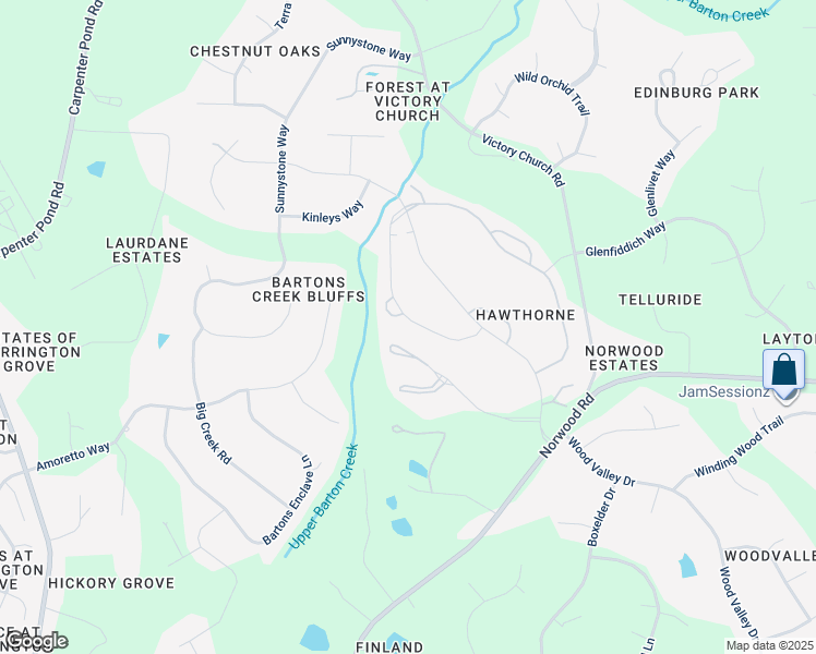 map of restaurants, bars, coffee shops, grocery stores, and more near 12404 Whartons Way in Raleigh