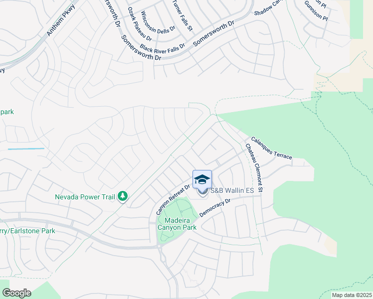 map of restaurants, bars, coffee shops, grocery stores, and more near 2601 Vendange Pl in Henderson