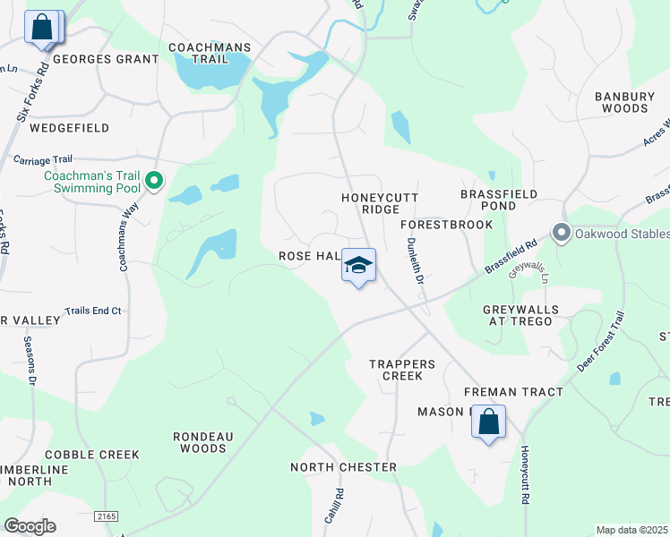 map of restaurants, bars, coffee shops, grocery stores, and more near 11300 April Moon Lane in Raleigh