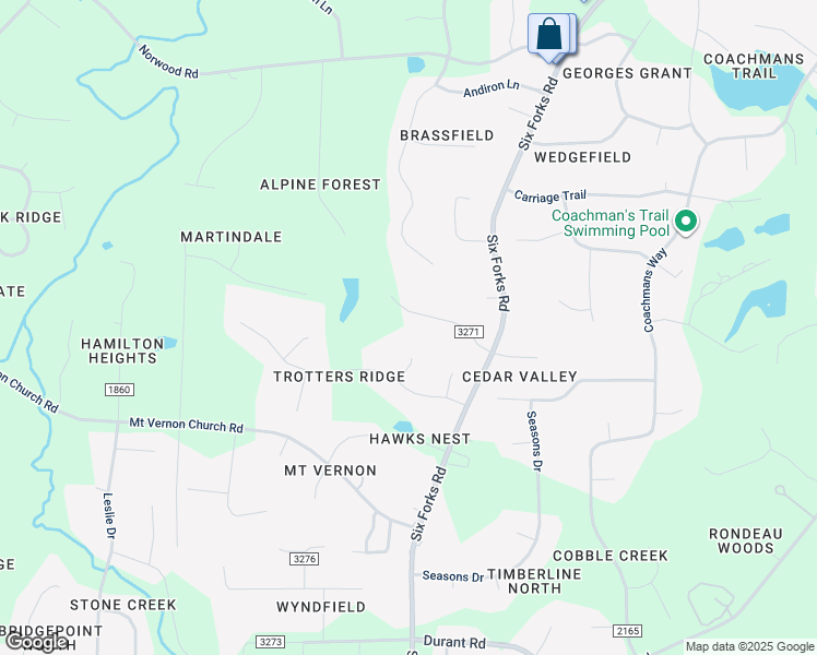 map of restaurants, bars, coffee shops, grocery stores, and more near 413 Martindale Drive in Raleigh