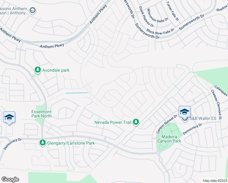 map of restaurants, bars, coffee shops, grocery stores, and more near 2545 Divine Sky Drive in Henderson