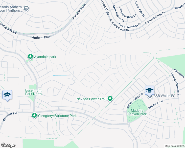 map of restaurants, bars, coffee shops, grocery stores, and more near 2545 Divine Sky Drive in Henderson