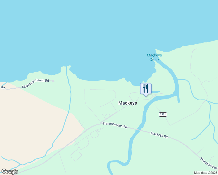 map of restaurants, bars, coffee shops, grocery stores, and more near 248 Mariners Drive in Roper