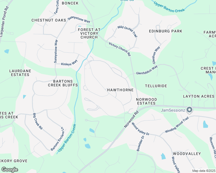 map of restaurants, bars, coffee shops, grocery stores, and more near 5536 North Hawthorne Park in Raleigh
