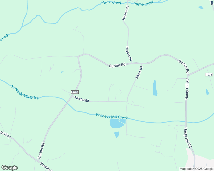 map of restaurants, bars, coffee shops, grocery stores, and more near Proctor Road in Davidson County