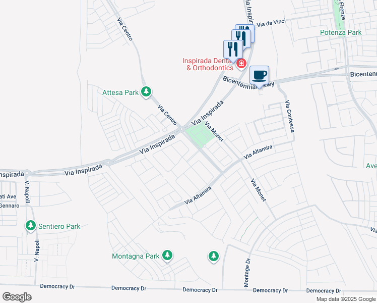 map of restaurants, bars, coffee shops, grocery stores, and more near 3357 Carsebridge Drive in Henderson