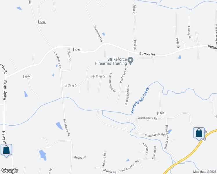 map of restaurants, bars, coffee shops, grocery stores, and more near 1845 Planters Walk Drive in Thomasville