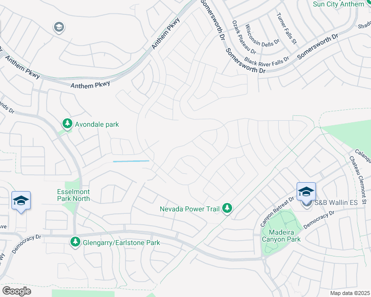 map of restaurants, bars, coffee shops, grocery stores, and more near 2515 Jada Drive in Henderson