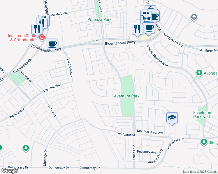 map of restaurants, bars, coffee shops, grocery stores, and more near in Las Vegas