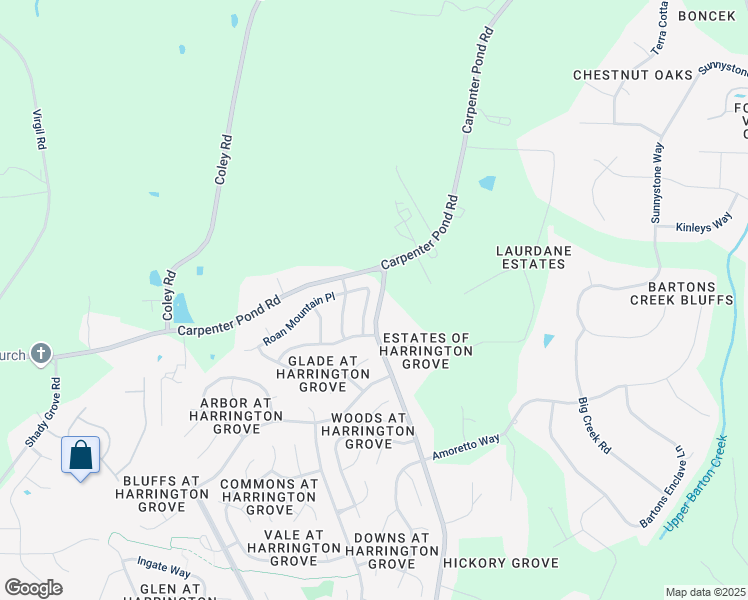 map of restaurants, bars, coffee shops, grocery stores, and more near 11040 Feather Grass Lane in Raleigh