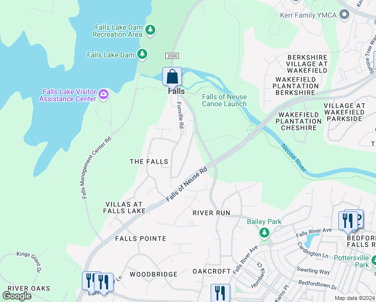 map of restaurants, bars, coffee shops, grocery stores, and more near 12019 Holmes Hollow Road in Wake County