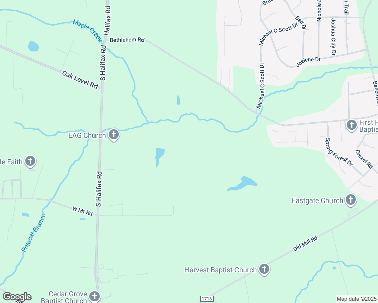 map of restaurants, bars, coffee shops, grocery stores, and more near Bethlehem Road in Rocky Mount