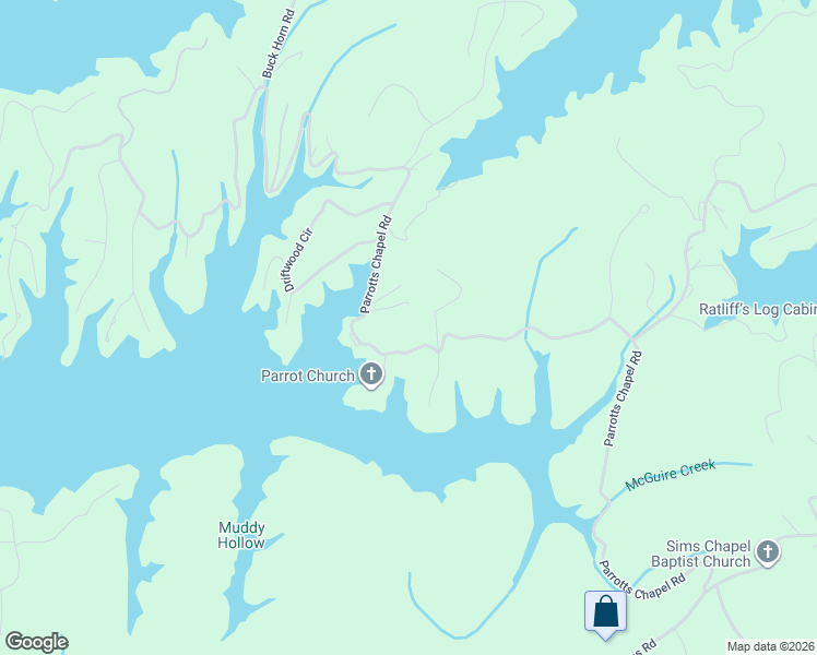 map of restaurants, bars, coffee shops, grocery stores, and more near 1344 Parrotts Chapel Road in Sevierville