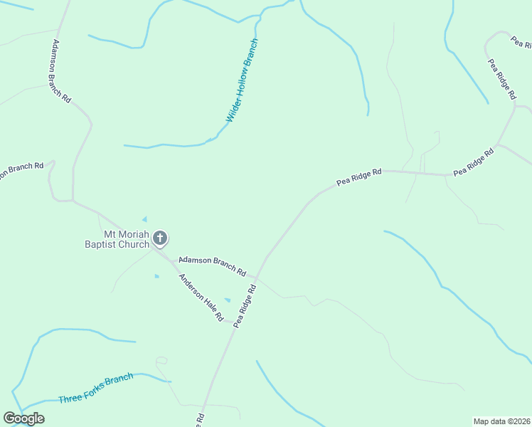 map of restaurants, bars, coffee shops, grocery stores, and more near 2506 Pea Ridge Road in Liberty