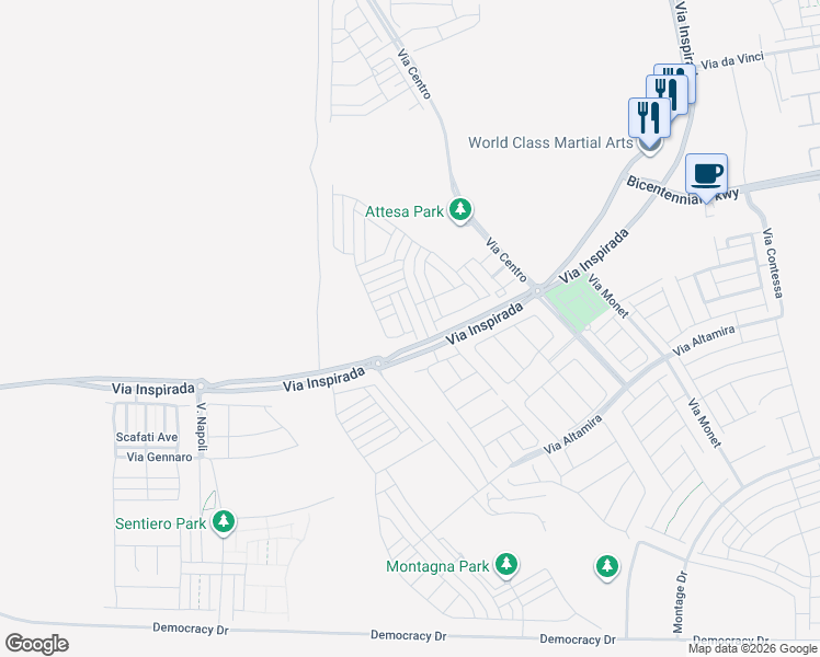 map of restaurants, bars, coffee shops, grocery stores, and more near 2511 ADIGE PLACE in Henderson