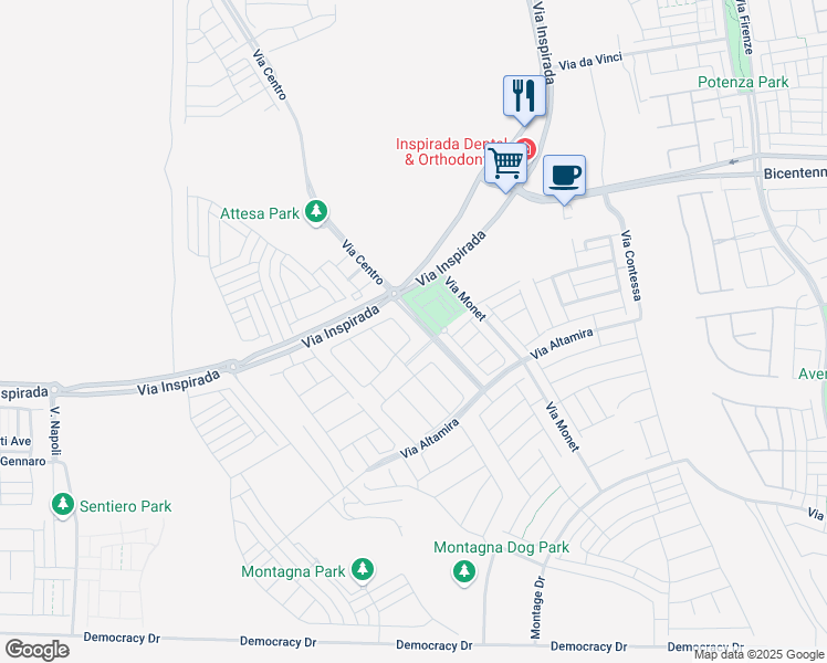 map of restaurants, bars, coffee shops, grocery stores, and more near 2542 Strathmill Ave in Henderson