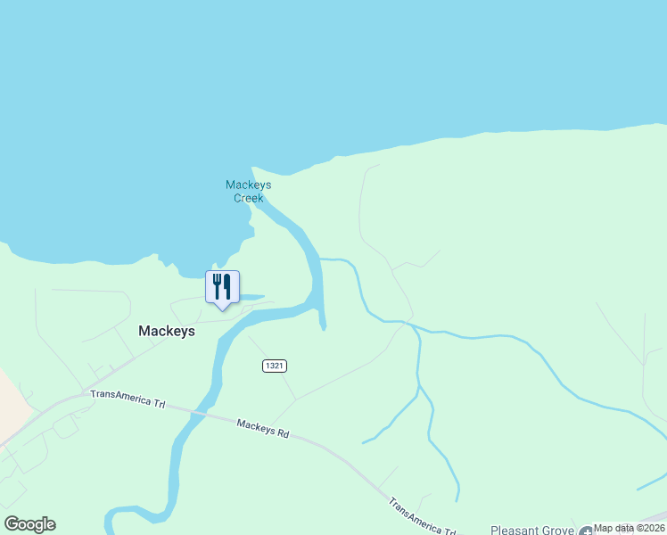 map of restaurants, bars, coffee shops, grocery stores, and more near in Mackeys