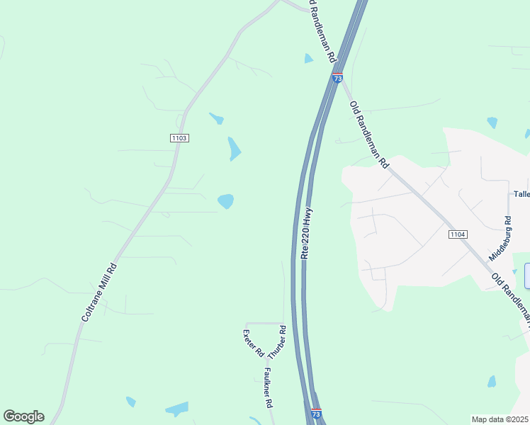 map of restaurants, bars, coffee shops, grocery stores, and more near 6700 Thurber Road in Randleman