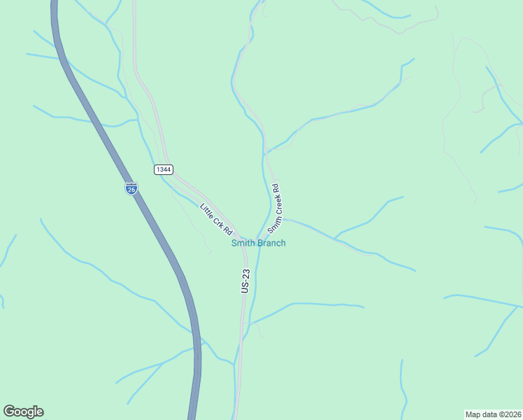 map of restaurants, bars, coffee shops, grocery stores, and more near 133 Smith Creek Road in Mars Hill